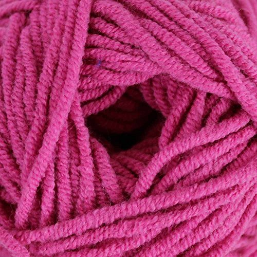 Scheepjes 1592-2495 Softfun Baumwolle Garn, 2495 Hot Pink, 1x50g von Scheepjes