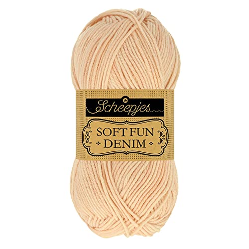 Scheepjes 1672-507 Softfun Denim Baumwolle Garn, 507, 1x50g von Scheepjes