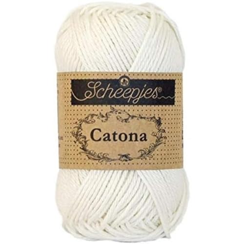 Scheepjes - Scheepjes 105 Braut Weiße Catona Garn - 1x25g von Scheepjes