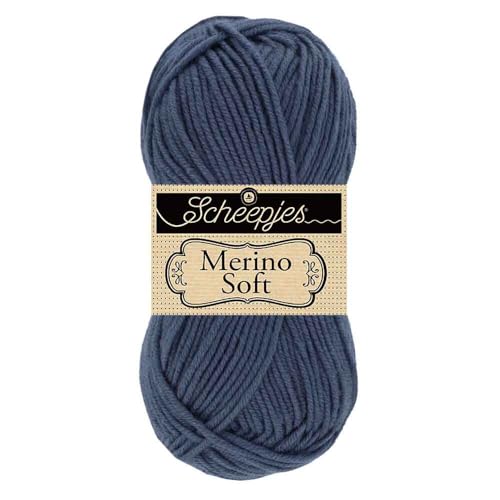 Scheepjes 1679-612 Merino Soft Baumwolle Garn, 612 Vermeer, 1x50g von Scheepjes