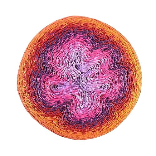 Scheepjes 1698-2 Whirl Garn, Baumwolle Acryl-Mischung, 764 Red Velvet Sunrise, 3x1000m, 3 Count von Scheepjes