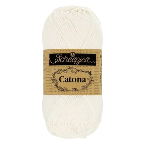 Scheepjes - Scheepjes 105 Braut Weiße Catona Garn - 1x50g von Scheepjes