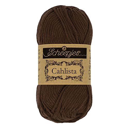 Scheepjes - Scheepjes 162 Schwarz Kaffee Cahlista Garn - 1x50g von Scheepjes