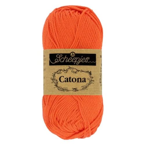 Scheepjes - Scheepjes 189 Königlich Orange Catona Garn - 1x50g von Scheepjes