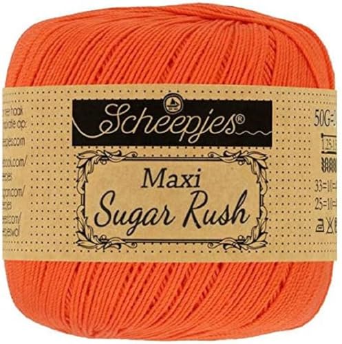 Scheepjes - Scheepjes 189 Königlich Orange Maxi Zucker Eilen Garn - 1x50g von Scheepjes