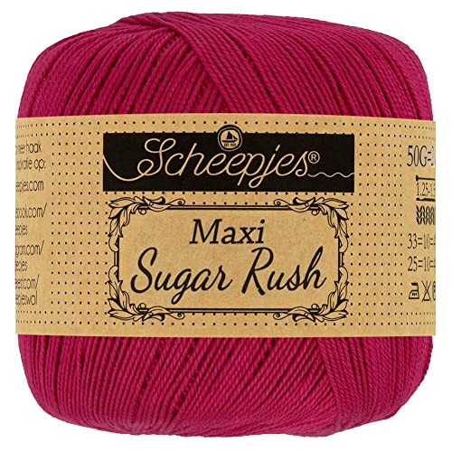 Scheepjes - Scheepjes 192 Scharlach Maxi Sugar Rush Garn - 10x50g von Scheepjes