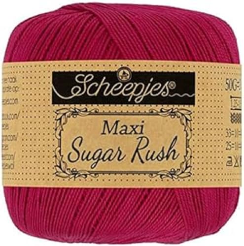 Scheepjes - Scheepjes 192 Scharlach Maxi Zucker Eilen Garn - 1x50g von Scheepjes