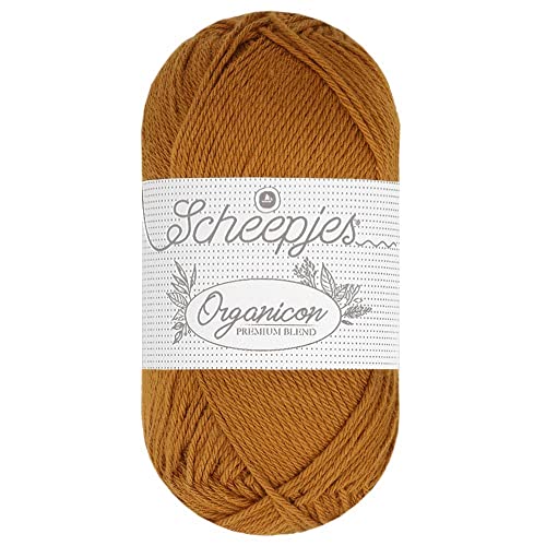 Scheepjes - Scheepjes 236 Mild Senf Organicon Garn - 5x50g von Scheepjes