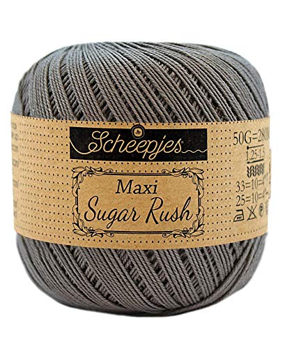 Scheepjes - Scheepjes 242 Metall Grau Maxi Zucker Eilen Garn - 1x50g von Scheepjes