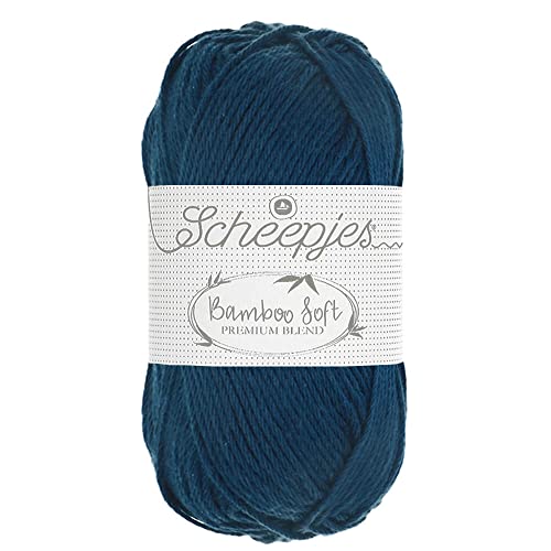 Scheepjes - Scheepjes 253 Blau Opal Bambus Weich Garn - 1x50g von Scheepjes