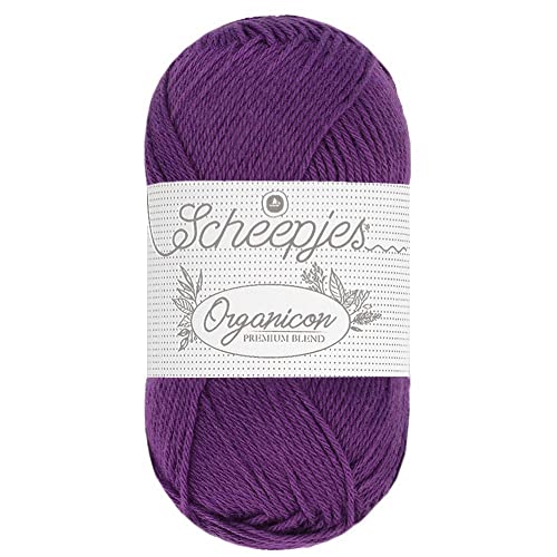 Scheepjes - Scheepjes 257 Perfekt Pflaume Organicon Garn - 5x50g von Scheepjes