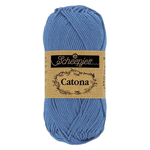 Scheepjes - Scheepjes 261 Capri Blau Catona Garn - 10x50g von Scheepjes