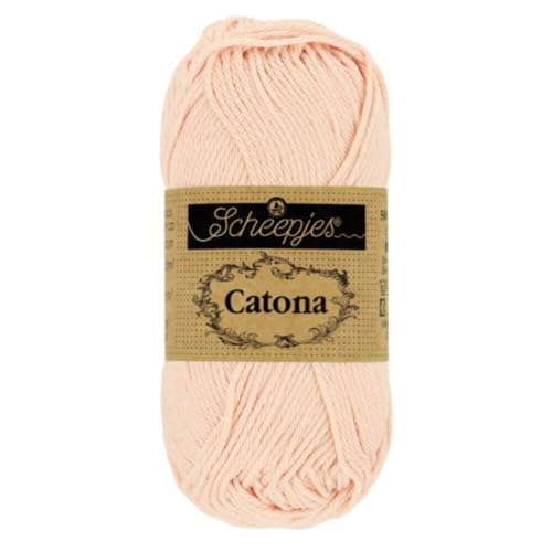 Scheepjes - Scheepjes 263 Blume Blatt Pfirsich Catona Garn - 1x50g von Scheepjes