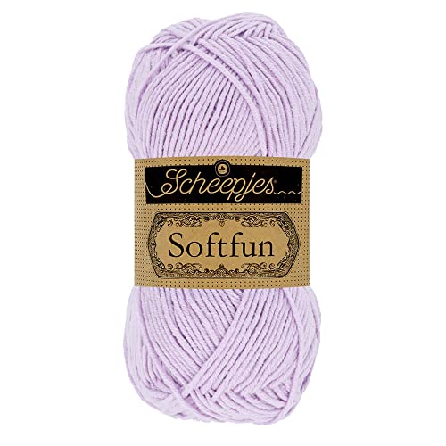 Scheepjes 1592-2 Softfun Baumwolle Garn, Acryl, 2657 Orchid, 10x50g, 10 Count von Scheepjes