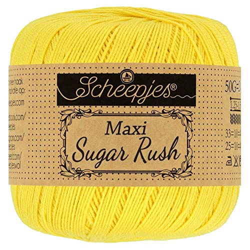 Scheepjes - Scheepjes 280 Zitrone Maxi Zucker Eilen Garn - 1x50g von Scheepjes