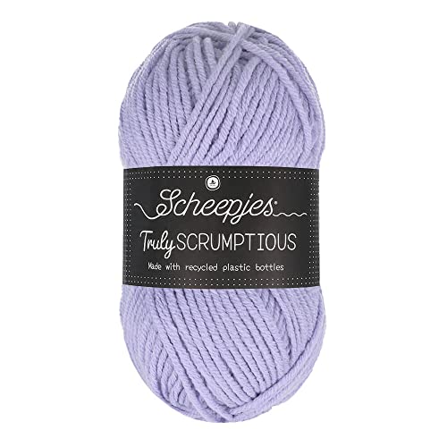 Scheepjes 1739-2 Truly Scrumptious Baumwolle Garn, Polyester, 334 Lavender Slice, 5x100g, 5 Count von Scheepjes