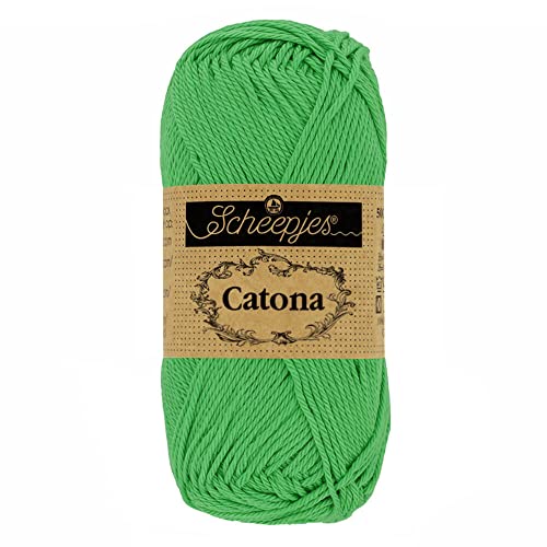 Scheepjes - Scheepjes 389 Apfel Grün Catona Garn - 10x50g von Scheepjes