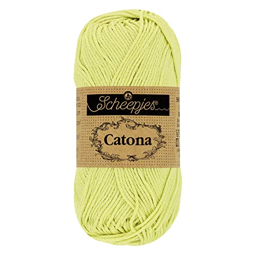 Scheepjes - Scheepjes 392 Kalk Saft Catona Garn - 10x10g von Scheepjes