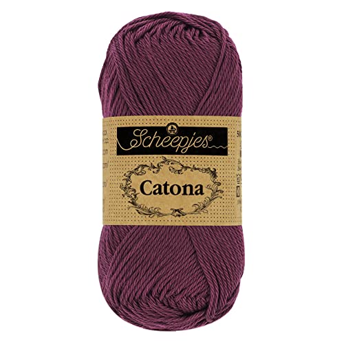 Scheepjes - Scheepjes 394 Schatten Lila Catona Garn - 20x25g von Scheepjes