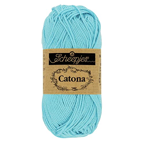 Scheepjes - Scheepjes 397 Cyan Catona Garn - 20x25g von Scheepjes