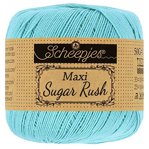 Scheepjes - Scheepjes 397 Cyan Maxi Zucker Eilen Garn - 1x50g von Scheepjes