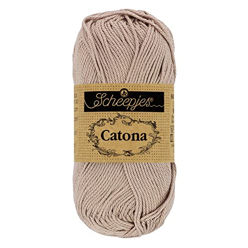 Scheepjes - Scheepjes 406 Soft Beige Catona Garn - 10x50g von Scheepjes