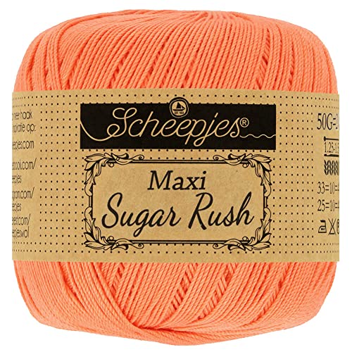 Scheepjes - Scheepjes 410 Reich Koralle Maxi Sugar Rush Garn - 10x50g von Scheepjes