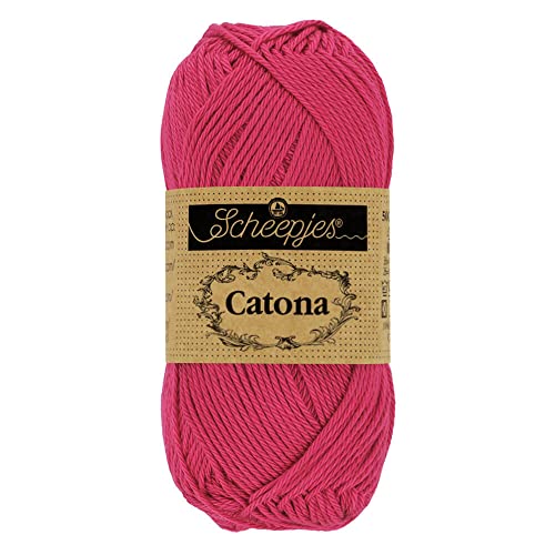 Scheepjes - Scheepjes 413 Kirsche Catona Garn - 10x50g von Scheepjes