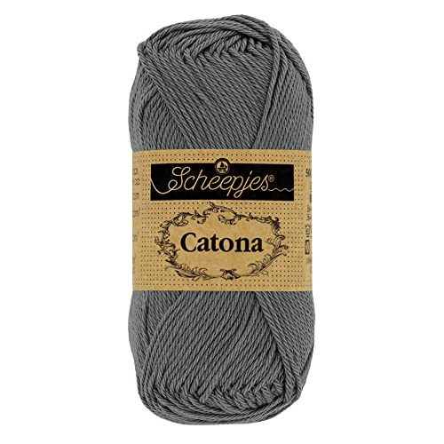 Scheepjes - Scheepjes 501 Anthrazit Catona Garn - 10x50g von Scheepjes