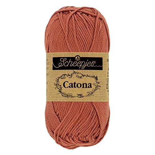 Scheepjes - Scheepjes 504 Ziegel Rot Catona Garn - 20x25g von Scheepjes