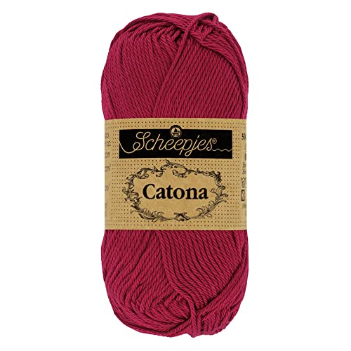 Scheepjes - Scheepjes 517 Rubin Catona Garn - 10x50g von Scheepjes