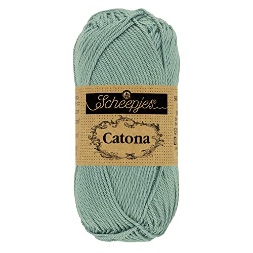 Scheepjes - Scheepjes 528 Silber Blau Catona Garn - 10x50g von Scheepjes