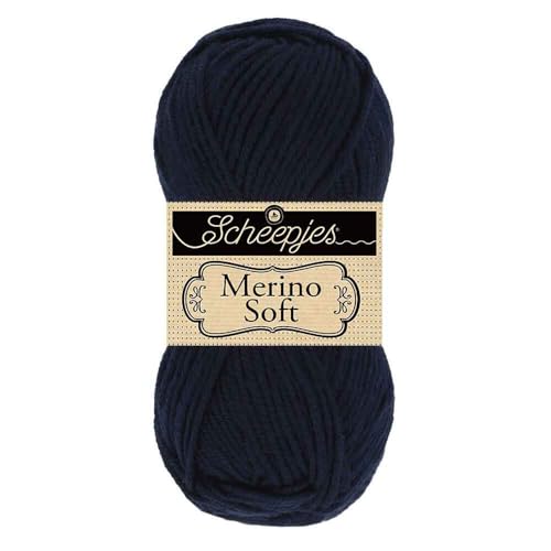 Scheepjes 1679-618 Merino Soft Baumwolle Garn, 618 Wood, 1x50g von Scheepjes