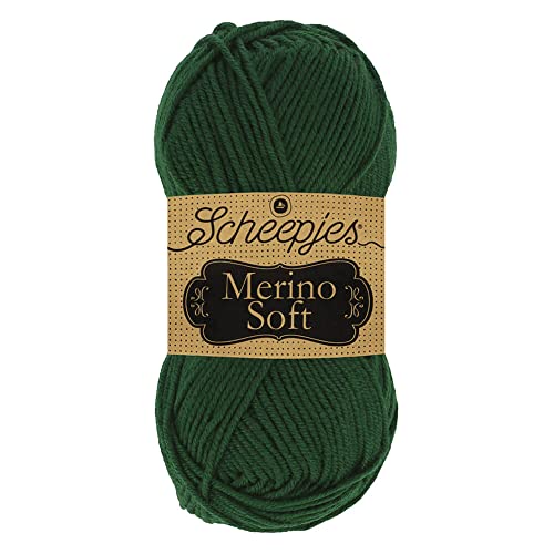 Scheepjes 1679-2 Merino Soft Baumwolle Garn, 50% Superwash-Merinowolle Mikrofaser 25% Acryl, 631 Millais, 10x50g, 10 Count von Scheepjes