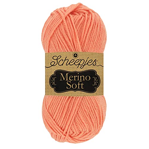 Scheepjes 1679-2 Merino Soft Baumwolle Garn, 50% Superwash-Merinowolle Mikrofaser 25% Acryl, 642 Caravaggio, 10x50g, 10 Count von Scheepjes