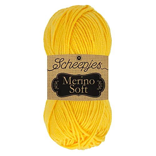 Scheepjes 1679-2 Merino Soft Baumwolle Garn, 50% Superwash-Merinowolle Mikrofaser 25% Acryl, 644 Dürer, 10x50g, 10 Count von Scheepjes