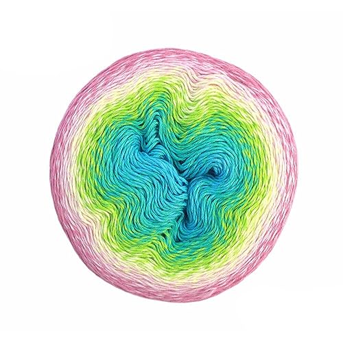 Scheepjes 1698-2 Whirl Baumwolle Garn, 768 Sherbet Rainbow, 3x1000m, 3 Count von Scheepjes