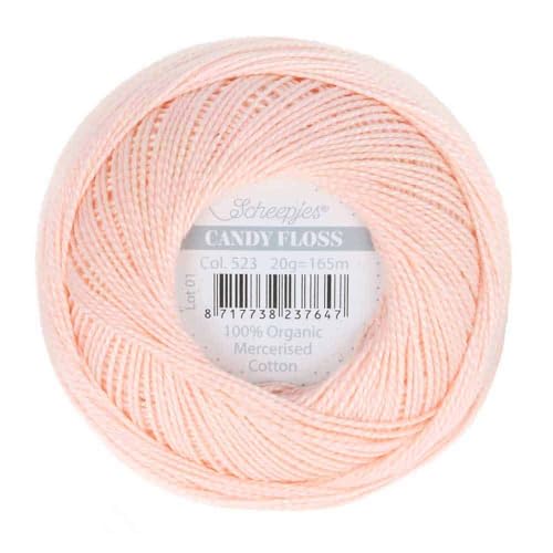 Scheepjes - Scheepjes Candy Floss 523 Sweet Mandarin (165m) Bio Mercerisiert Baumwolle Garn - 1x20g von Scheepjes