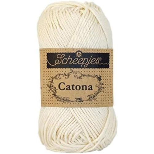 Scheepjes - Scheepjes Catona 130 Old Lace Garn - 1 x 25 g von Scheepjes