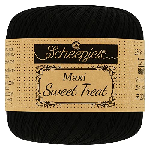 Scheepjes - Scheepjes Maxi Sweet Treat 110 Schwarz Garn - 1x25g von Scheepjes