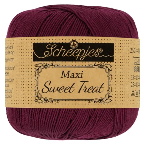 Scheepjes - Scheepjes Maxi Sweet Treat 750 Burgund Garn - 1x25g von Scheepjes