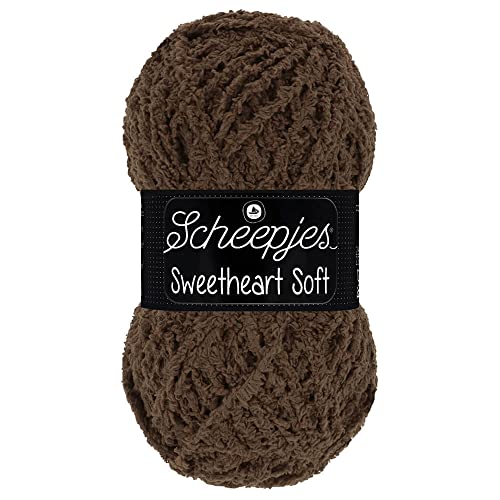 Scheepjes Sweetheart Soft 1x100g 026 Braun Polyester Garn für Häkeln und Stricken Scheepjes Sweetheart Soft 1x100g 026 Braun Polyester Garn für Häkeln und Stricken von Scheepjes