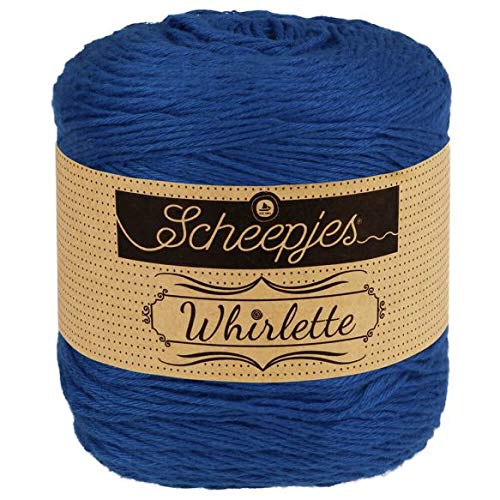 Scheepjes Whirlette | Baumwollgarn blau, Baumwollmischgarn einfarbig uni zum Stricken und Häkeln | (875 Lightly Salted) von Scheepjes