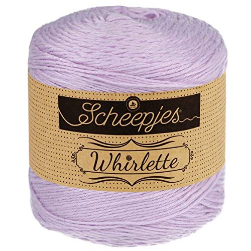 Scheepjes Whirlette | Baumwollgarn flieder, Baumwollmischgarn einfarbig uni zum Stricken und Häkeln | (877 Parma Violet) von Scheepjes