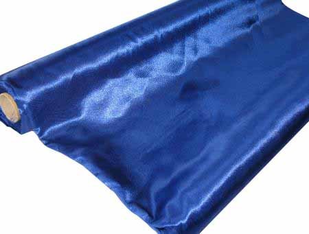 Satin Stoff 140 cm x 10 m - Satinstoff - Schnäppchenpreis auf Rolle - Blickdichter Stoff (blau) von Scherzwelt