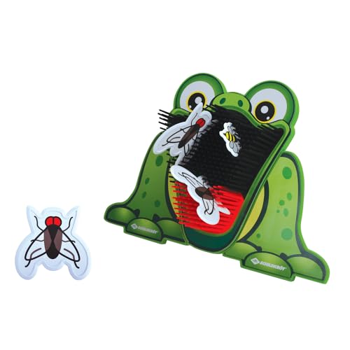 Schildkröt® Wurfspiel Füttere den Frosch, lustiges Wurfspiel mit einem Frosch als Zielscheibe, inkl 3 Fliegen und1Biene als Wurfscheibe, klappbare Standfüße,Feed the Frog für Kinder ab 4 Jahren 970309 von Schildkröt