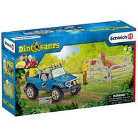 Schleich® Dinosaurs 41464 Geländewagen mit Dino-Außenposten Spielfiguren-Set von Schleich®