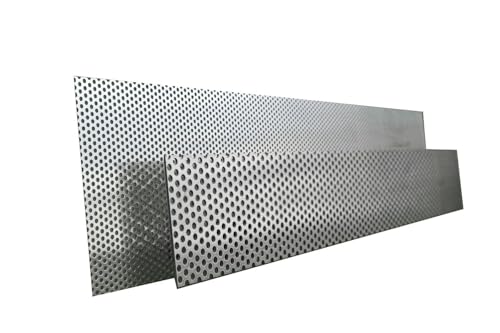 Edelstahl Lochblech 1,0mm Rv3-5 Länge 1m 1.4301 VA (650x1000mm) von Schlögel