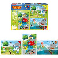 Schmidt Benjamin Blümchen Sport und Spiel mit Törööö! Puzzle, 3 x 48 Teile von Schmidt