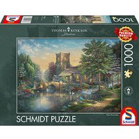 Schmidt Thomas Kinkade Willlow Wood Chapel Puzzle, 1000 Teile von Schmidt